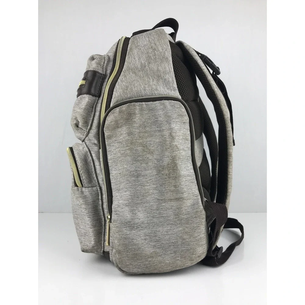 Ergobaby Babyboom Diaper Backpack Gray Insulated‎ Pockets Travel Bag